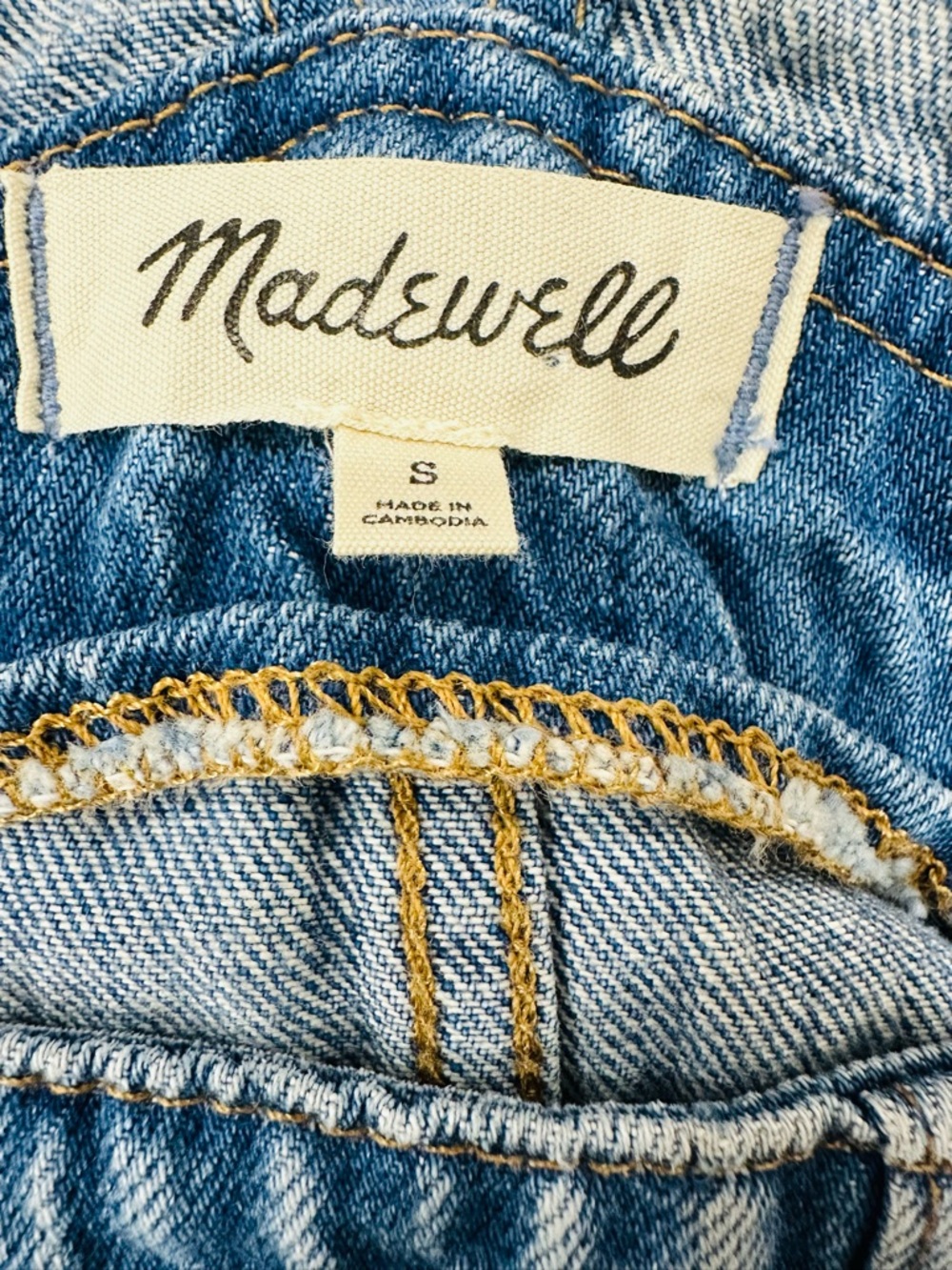 Madewell Denim Overalls Women’s Small Blue Straight Leg Adjustable Strap - Picture 13 of 16